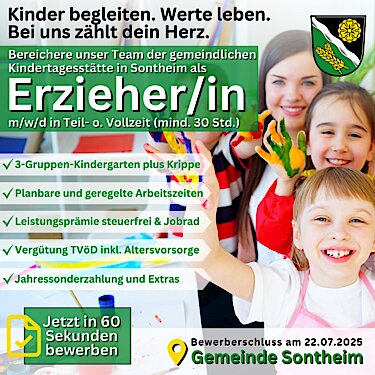 Erzieher (m/w/d) gesucht